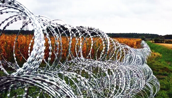 Border Guard Razor Wire