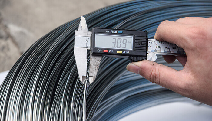 Galvanzied Wire Sample Wire Diameter Measurement
