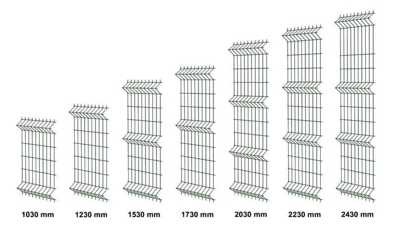 V Mesh Fencing Height V Mesh Fencing Height
