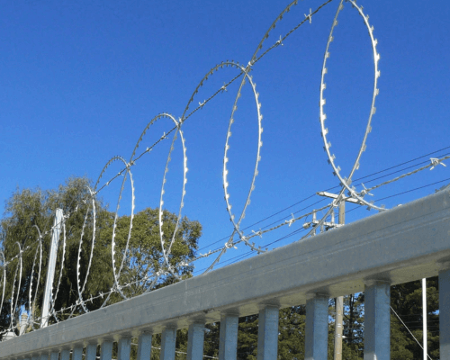 Flat Razor Wire Fence Protection