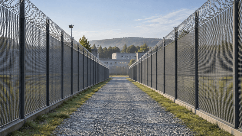 Double 358 Security Fencing for Prison Perimeters